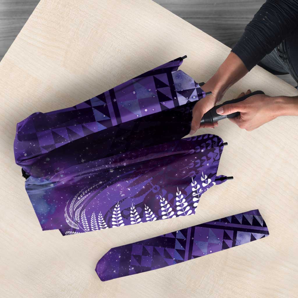 Aotearoa Taniko Matariki Umbrella Cosmic Violet