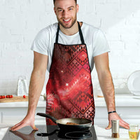Aotearoa Taniko Matariki Apron Cosmic Red