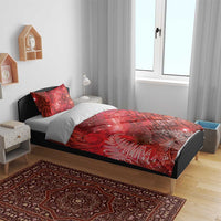 Aotearoa Taniko Matariki Bedding Set Cosmic Red