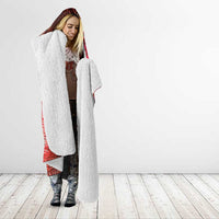 Aotearoa Taniko Matariki Hooded Blanket Cosmic Red