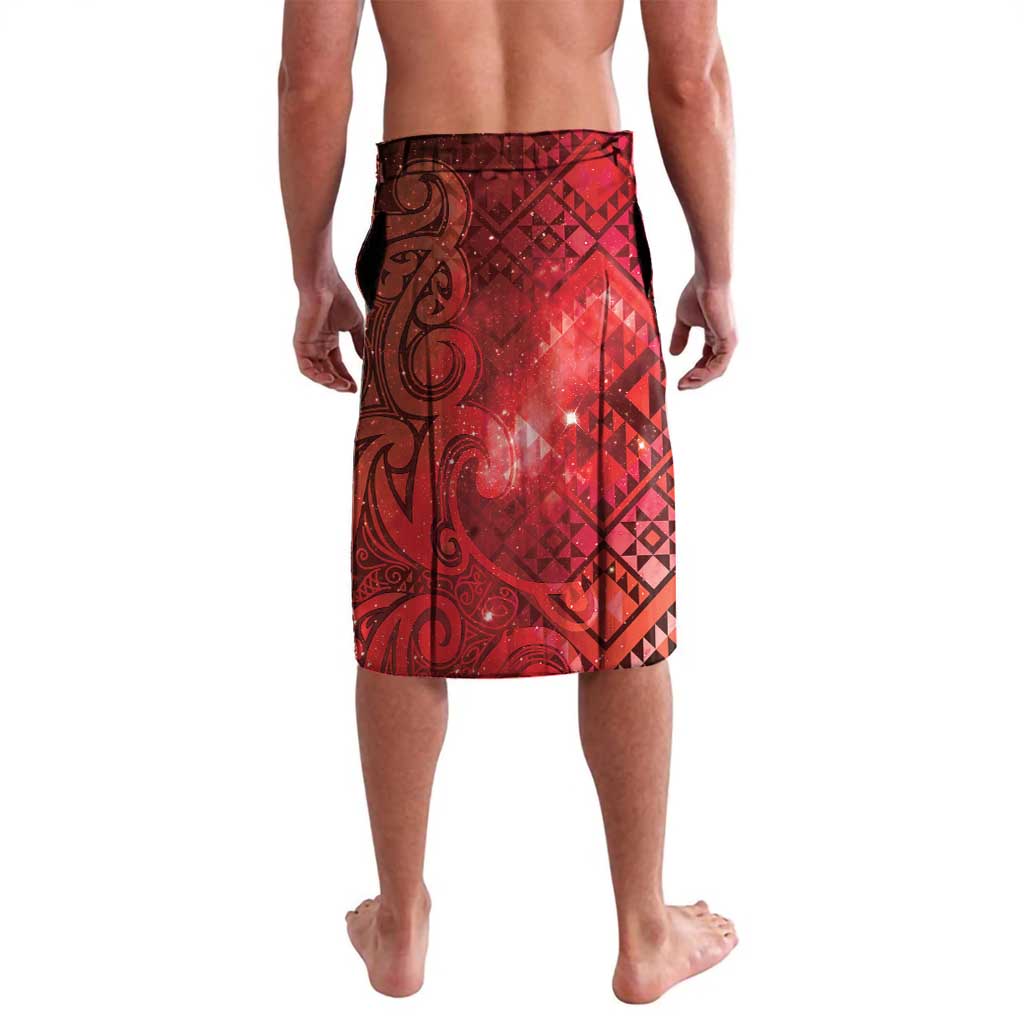 Aotearoa Taniko Matariki Lavalava Cosmic Red