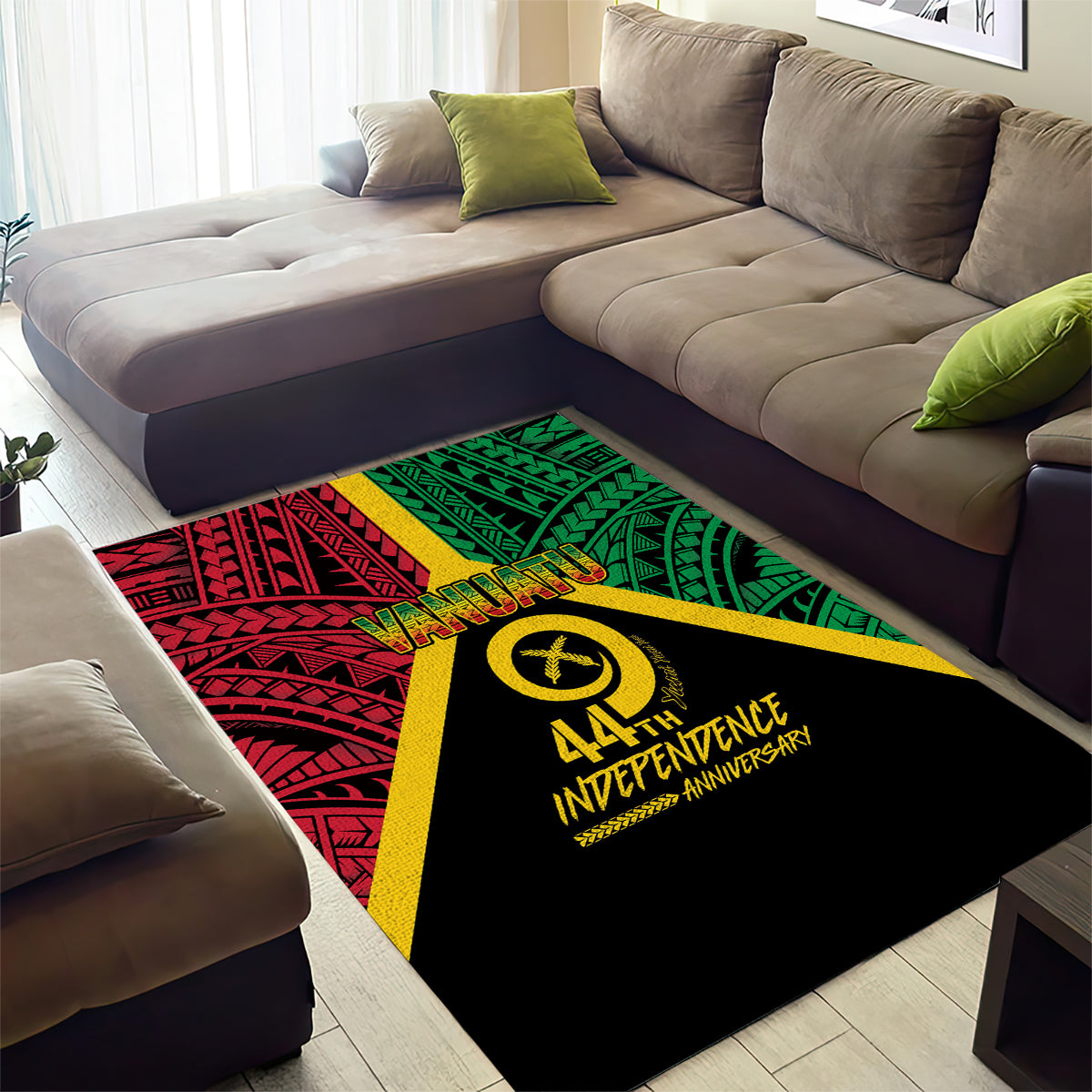 Vanuatu 44th Independence Anniversary Area Rug