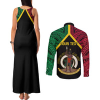 Vanuatu 44th Independence Anniversary Couples Matching Tank Maxi Dress and Long Sleeve Button Shirt LT7 - Polynesian Pride