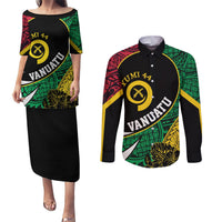 Vanuatu Independence Day Yumi 44 Couples Matching Puletasi and Long Sleeve Button Shirt LT7 Colorful - Polynesian Pride