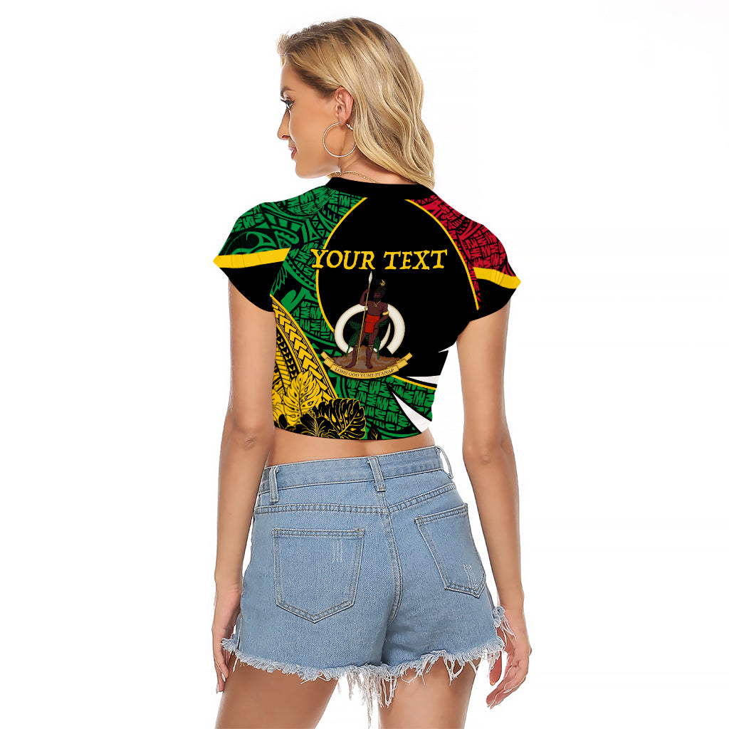 Vanuatu Independence Day Yumi 44 Raglan Cropped T Shirt