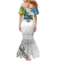 Malampa Fiji Day Mermaid Dress Gradient Style