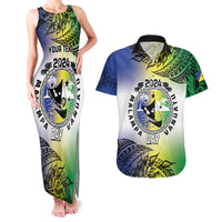 Malampa Day Couples Matching Tank Maxi Dress and Hawaiian Shirt Emblem Gradient Style LT7 Colorful - Polynesian Pride