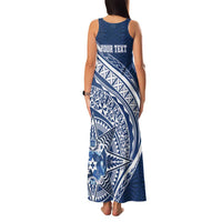 Tonga Queen Salote College Personalized Family Matching Tank Maxi Dress and Hawaiian Shirt Ngatu Tokelaufeletoa Motifs