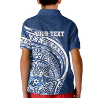 Tonga Queen Salote College Personalized Kid Polo Shirt Ngatu Tokelaufeletoa Motifs