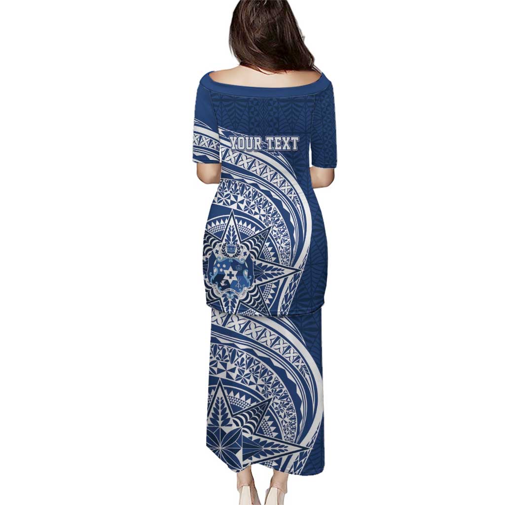 Tonga Queen Salote College Personalized Puletasi Ngatu Tokelaufeletoa Motifs