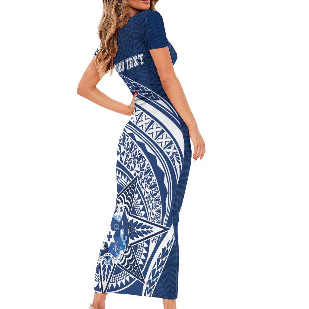 Tonga Queen Salote College Personalized Short Sleeve Bodycon Dress Ngatu Tokelaufeletoa Motifs
