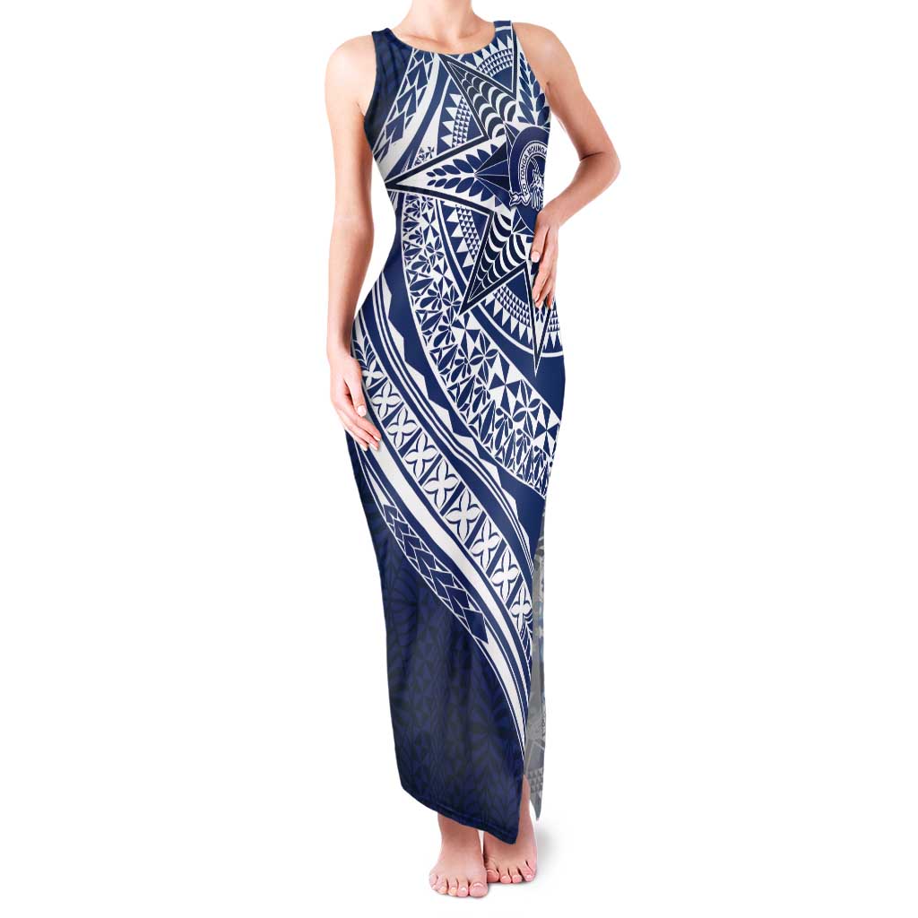 Tonga Queen Salote College Personalized Tank Maxi Dress Ngatu Tokelaufeletoa Motifs