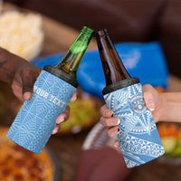 Tonga Apifo'ou Kolisi Personalized 4 in 1 Can Cooler Tumbler Ngatu Tokelaufeletoa Motifs