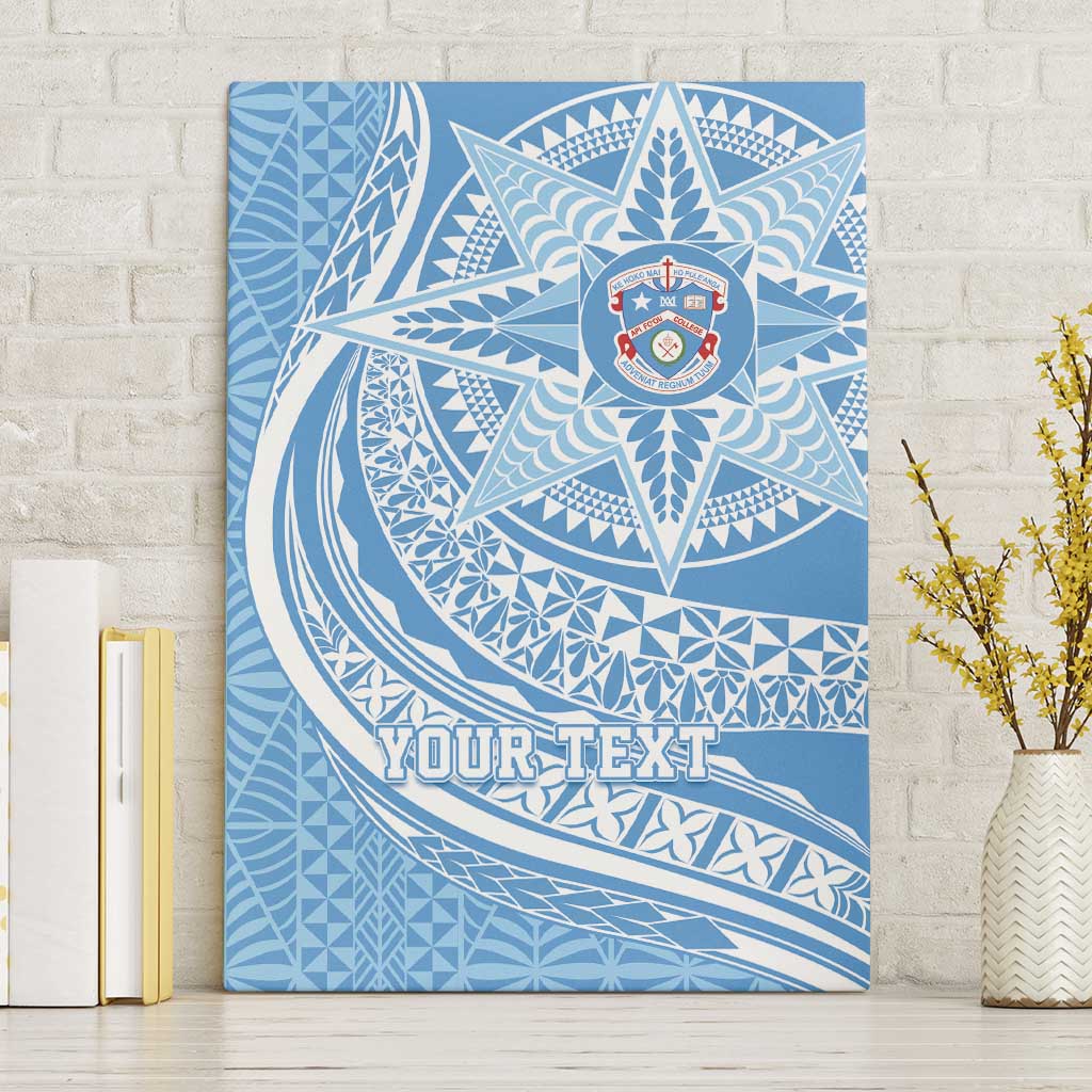 Tonga Apifo'ou Kolisi Personalized Canvas Wall Art Ngatu Tokelaufeletoa Motifs