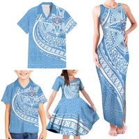 Tonga Apifo'ou Kolisi Personalized Family Matching Tank Maxi Dress and Hawaiian Shirt Ngatu Tokelaufeletoa Motifs