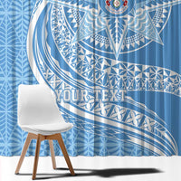 Tonga Apifo'ou Kolisi Personalized Window Curtain Ngatu Tokelaufeletoa Motifs