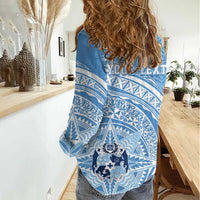 Tonga Apifo'ou Kolisi Personalized Women Casual Shirt Ngatu Tokelaufeletoa Motifs