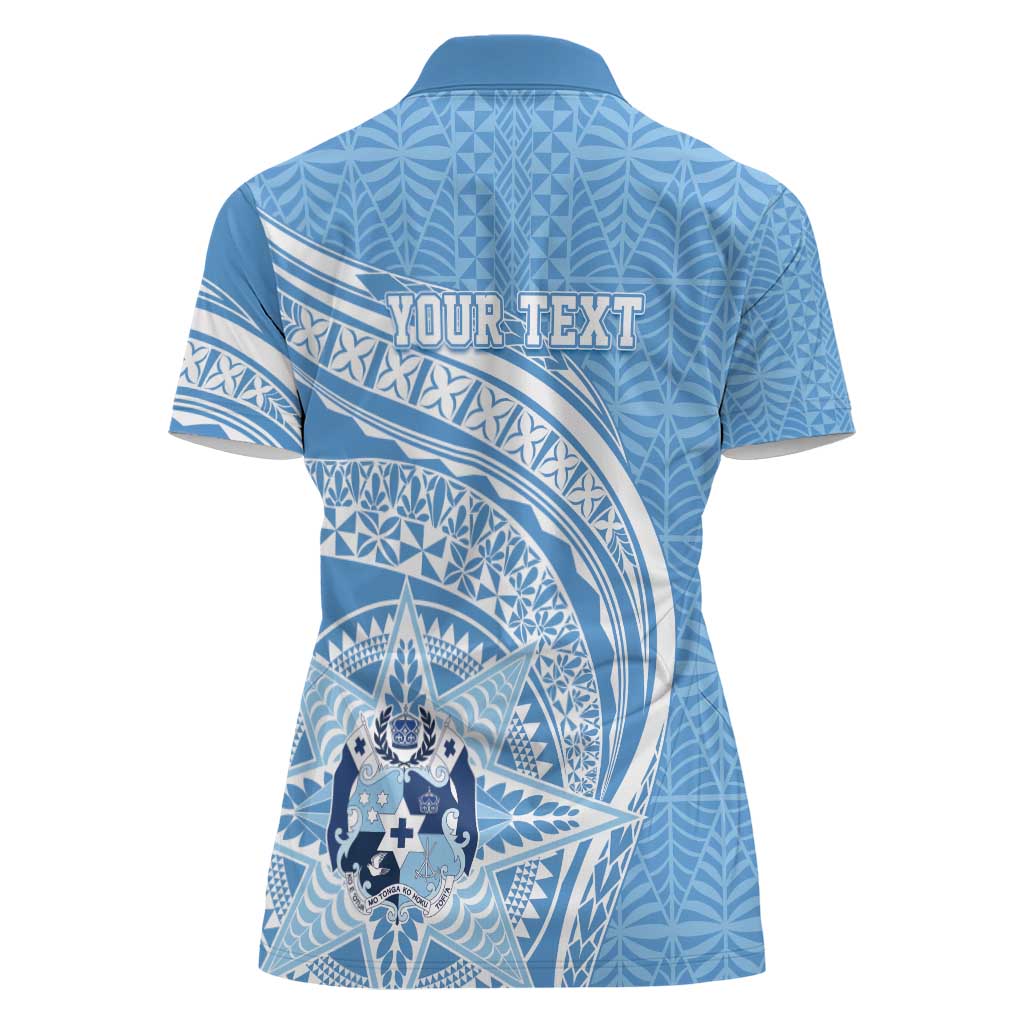 Tonga Apifo'ou Kolisi Personalized Women Polo Shirt Ngatu Tokelaufeletoa Motifs