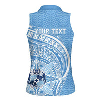 Tonga Apifo'ou Kolisi Personalized Women Sleeveless Polo Shirt Ngatu Tokelaufeletoa Motifs
