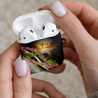 Hawaii Mokihana Mix Pikake Leis Mahalo 'Olelo AirPods Case Black LT7 - Polynesian Pride