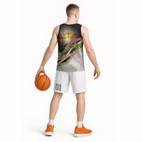 Hawaii Mokihana Mix Pikake Leis Mahalo 'Olelo Basketball Jersey Black LT7 - Polynesian Pride