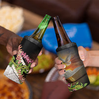 Hawaii Mokihana Mix Pikake Leis Mahalo 'Olelo 4 in 1 Can Cooler Tumbler Black LT7 - Polynesian Pride