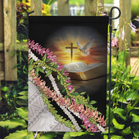 Hawaii Mokihana Mix Pikake Leis Mahalo 'Olelo Garden Flag Black LT7 Garden Flag Black - Polynesian Pride
