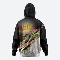 Hawaii Mokihana Mix Pikake Leis Mahalo 'Olelo Hoodie Black LT7 - Polynesian Pride