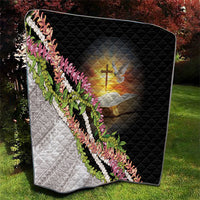 Hawaii Mokihana Mix Pikake Leis Mahalo 'Olelo Quilt Black LT7 - Polynesian Pride