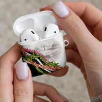 Hawaii Mokihana Mix Pikake Leis Mahalo 'Olelo AirPods Case White Tapa LT7 - Polynesian Pride