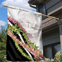 Hawaii Mokihana Mix Pikake Leis Mahalo 'Olelo Garden Flag White Tapa LT7 - Polynesian Pride