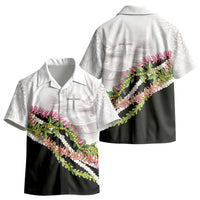 Hawaii Mokihana Mix Pikake Leis Mahalo 'Olelo Kid Hawaiian Shirt White Tapa LT7 - Polynesian Pride