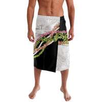 Hawaii Mokihana Mix Pikake Leis Mahalo 'Olelo Lavalava White Tapa LT7 White - Polynesian Pride