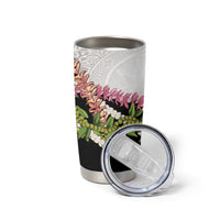 Hawaii Mokihana Mix Pikake Leis Mahalo 'Olelo Tumbler Cup White Tapa LT7 - Polynesian Pride