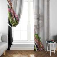Hawaii Mokihana Mix Pikake Leis Mahalo 'Olelo Window Curtain White Tapa LT7 - Polynesian Pride