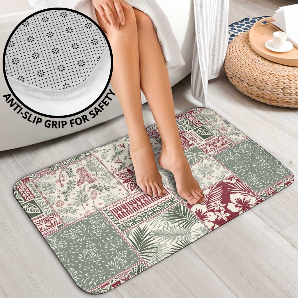 Aloha Hawaii Pastel Christmas Patchwork Bathroom Set Classic Style - Polynesian Pride