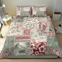 Aloha Hawaii Pastel Christmas Patchwork Bedding Set Classic Style - Polynesian Pride