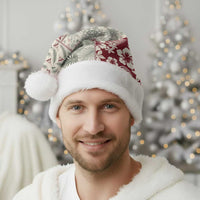 Aloha Hawaii Pastel Christmas Patchwork Christmas Santa Hat Classic Style - Polynesian Pride