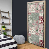 Aloha Hawaii Pastel Christmas Patchwork Door Cover Classic Style - Polynesian Pride