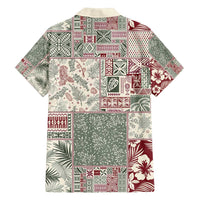 Aloha Hawaii Pastel Christmas Patchwork Family Matching Puletasi and Hawaiian Shirt Classic Style - Polynesian Pride