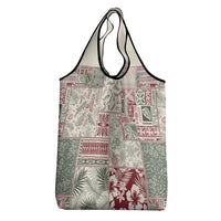 Aloha Hawaii Pastel Christmas Patchwork Grocery Bag Classic Style - Polynesian Pride