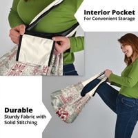 Aloha Hawaii Pastel Christmas Patchwork Grocery Bag Classic Style - Polynesian Pride