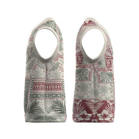 Aloha Hawaii Pastel Christmas Patchwork Christmas Knitted V-Neck Vest Classic Style - Polynesian Pride