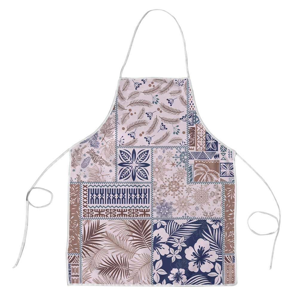 Aloha Hawaii Pastel Christmas Patchwork Apron Rustic Style - Polynesian Pride