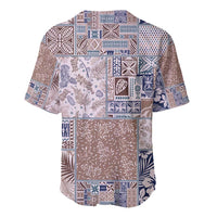Aloha Hawaii Pastel Christmas Patchwork Baseball Jersey Rustic Style - Polynesian Pride