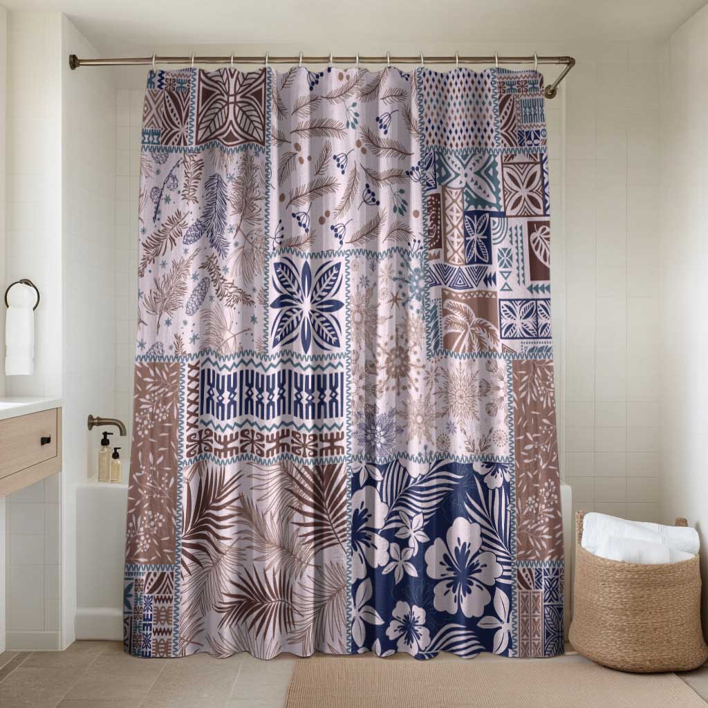 Aloha Hawaii Pastel Christmas Patchwork Bathroom Set Rustic Style - Polynesian Pride