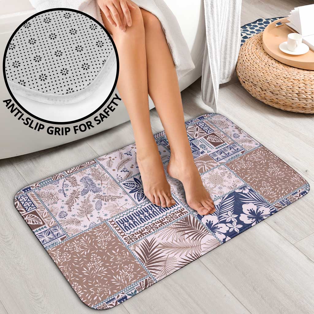 Aloha Hawaii Pastel Christmas Patchwork Bathroom Set Rustic Style - Polynesian Pride