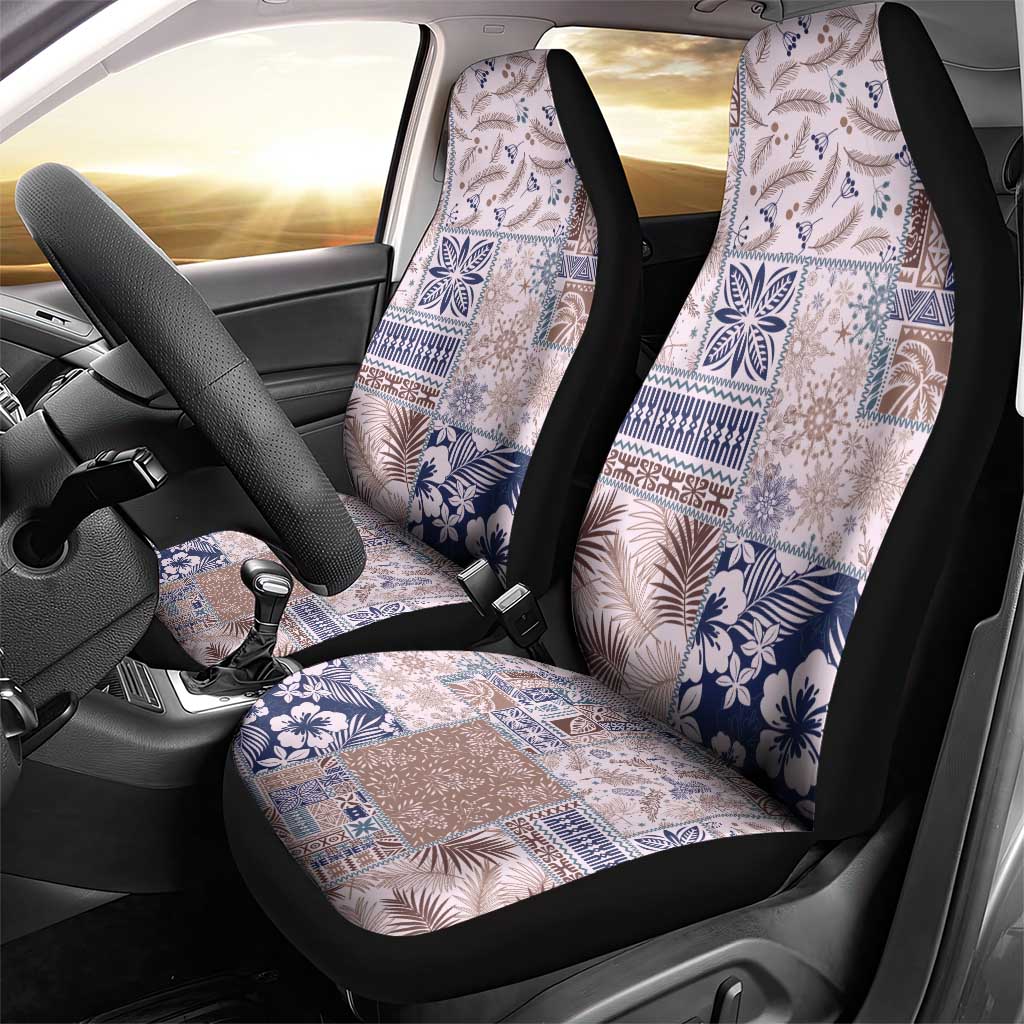 Aloha Hawaii Pastel Christmas Patchwork Car Seat Cover Rustic Style - Polynesian Pride