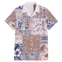 Aloha Hawaii Pastel Christmas Patchwork Family Matching Mermaid Dress and Hawaiian Shirt Rustic Style - Polynesian Pride