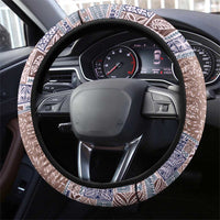 Aloha Hawaii Pastel Christmas Patchwork Steering Wheel Cover Rustic Style - Polynesian Pride